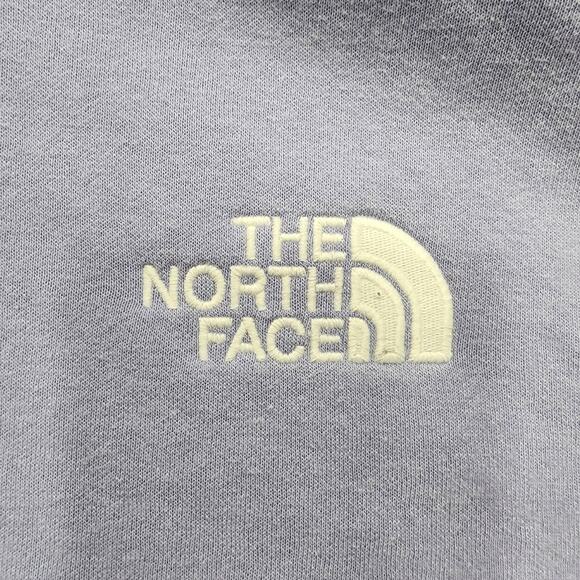 The North Face Sweatshirt Womens S Purple Logo Crop Drop Hoodie Pullover Casual - Picture 2 of 13